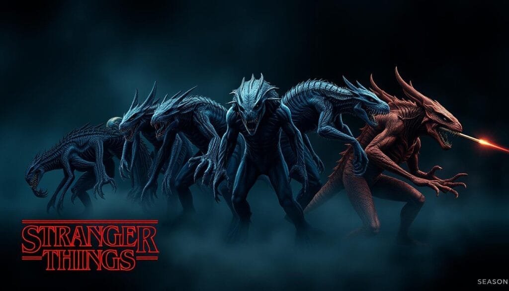 Evolución de criaturas de Stranger Things