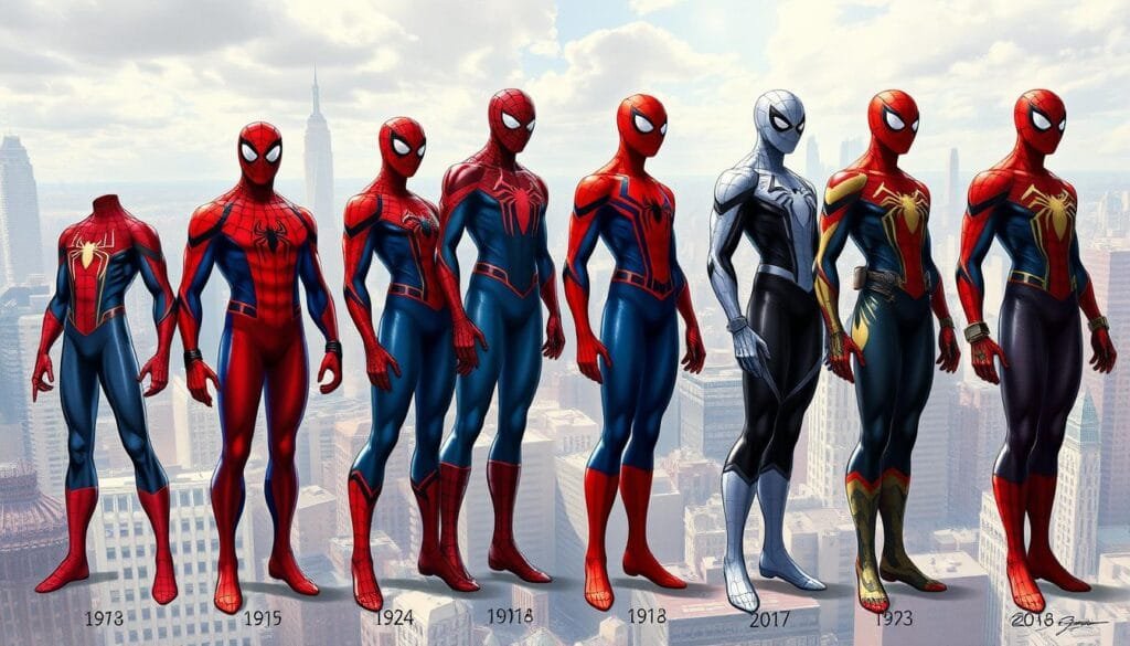 Evolución del traje de Spider-Man