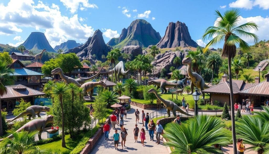 Parques temáticos de dinosaurios