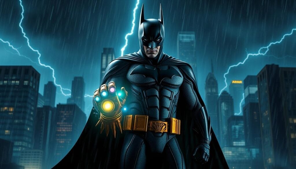 Batman con Guantelete del Infinito