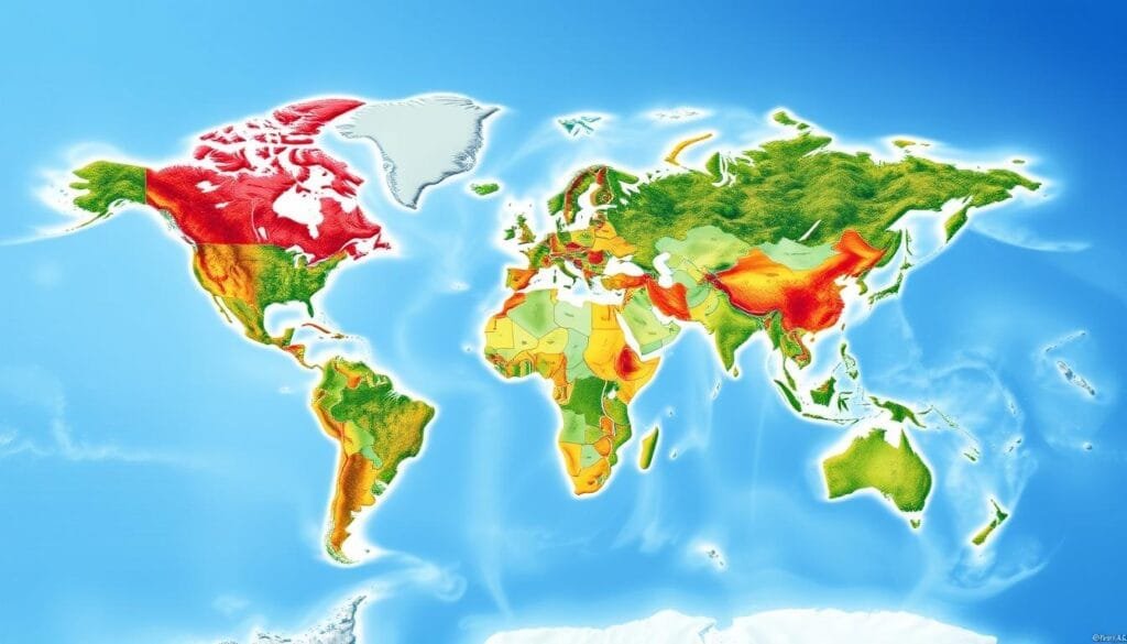 Demografía mundial y distribución poblacional