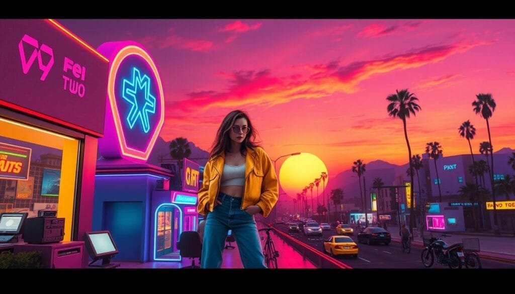 Estética visual de los 80