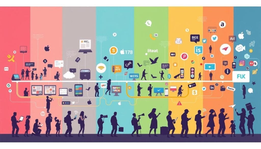 Evolución de redes sociales