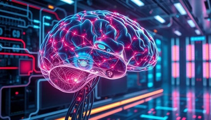 IA-conexion-cerebro-maquina-inteligencia-artificial-tecnologia IA, conexión cerebro-máquina, inteligencia artificial, tecnología