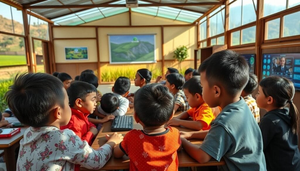 Implementación de IA en educación rural