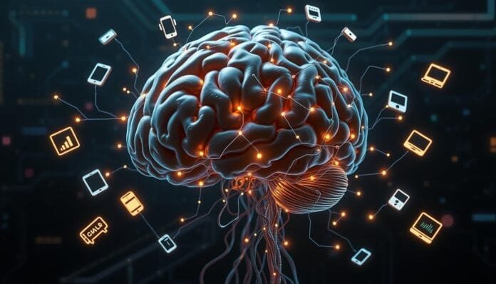 Tecnología, cerebro humano, impacto, inteligencia artificial