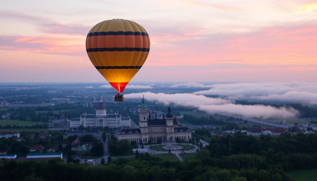 Aventuras en globo aerostático sobre Vilna