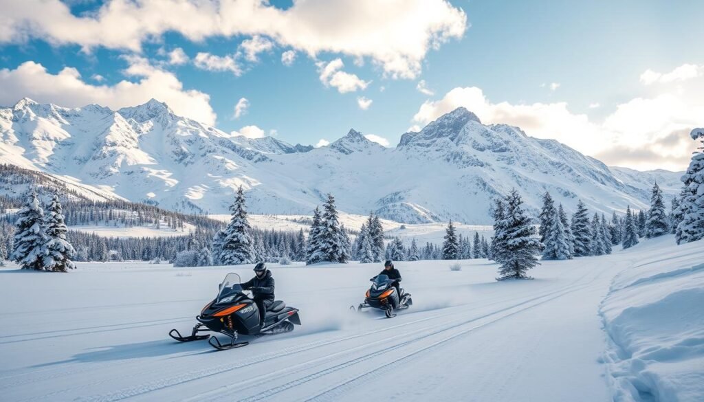 Aventuras invernales en motos de nieve