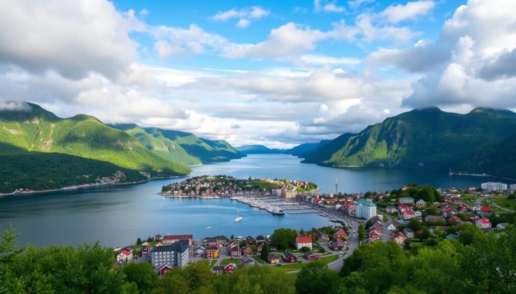 Bergen fiordos naturaleza