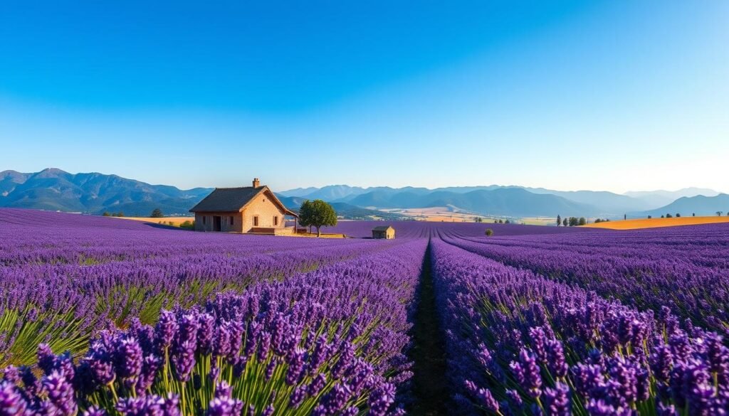 Campos de lavanda en Provenza, Francia