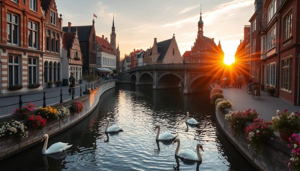 Canales románticos de Brujas