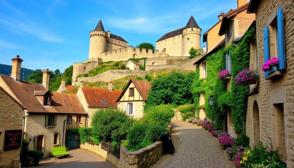 Châteauneuf-en-Auxois pueblo pintoresco de Francia