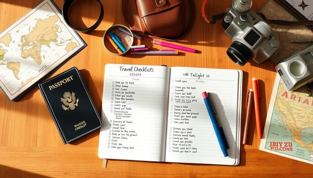 Checklist de viaje y organización personal