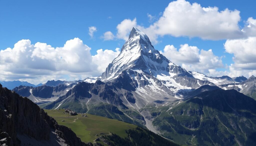 Cumbre del Aneto en los Pirineos