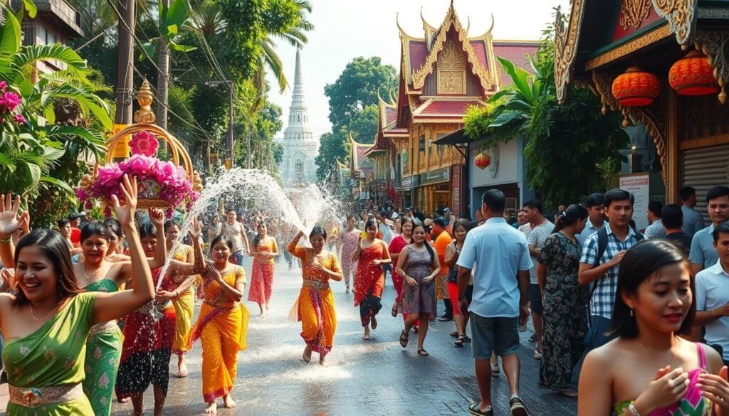 Festival Songkran en Tailandia