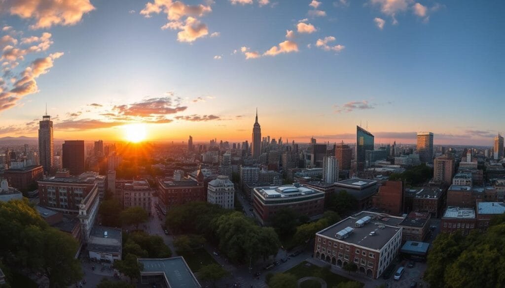 Fotografía urbana panorámica