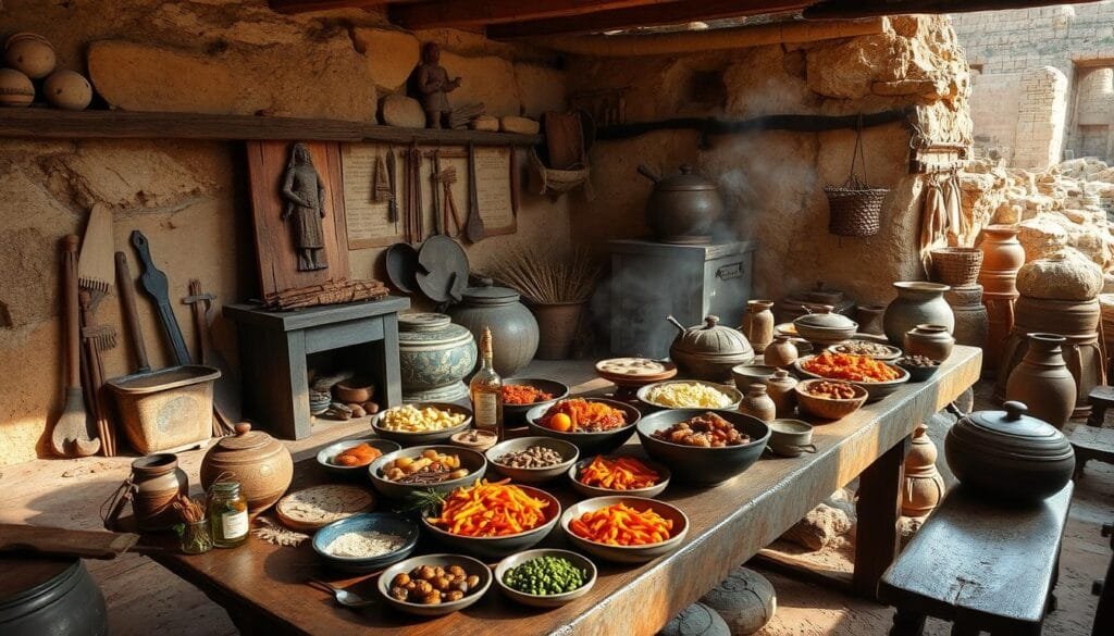 Gastronomía histórica en excursiones arqueológicas