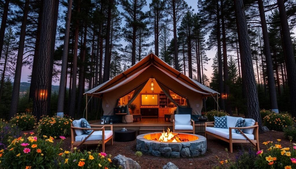 Glamping de lujo en entorno natural