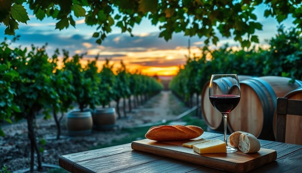 Maridaje de vino francés