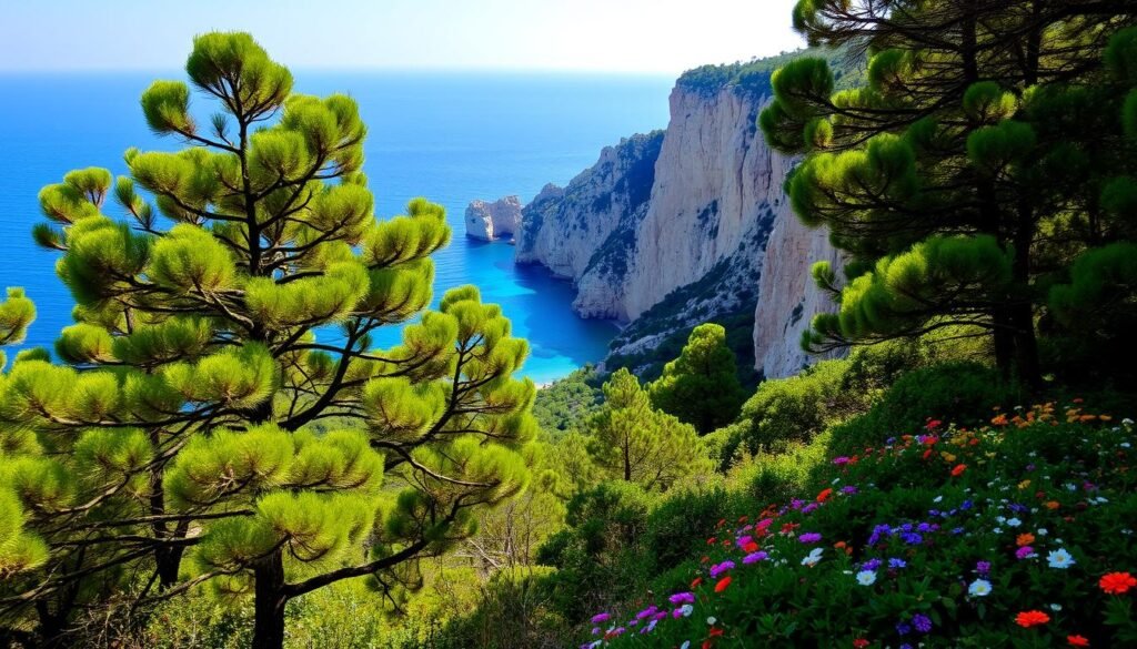 Paisaje del Parque Nacional de Gargano en Italia