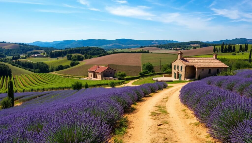 Paisaje rural de Occitania