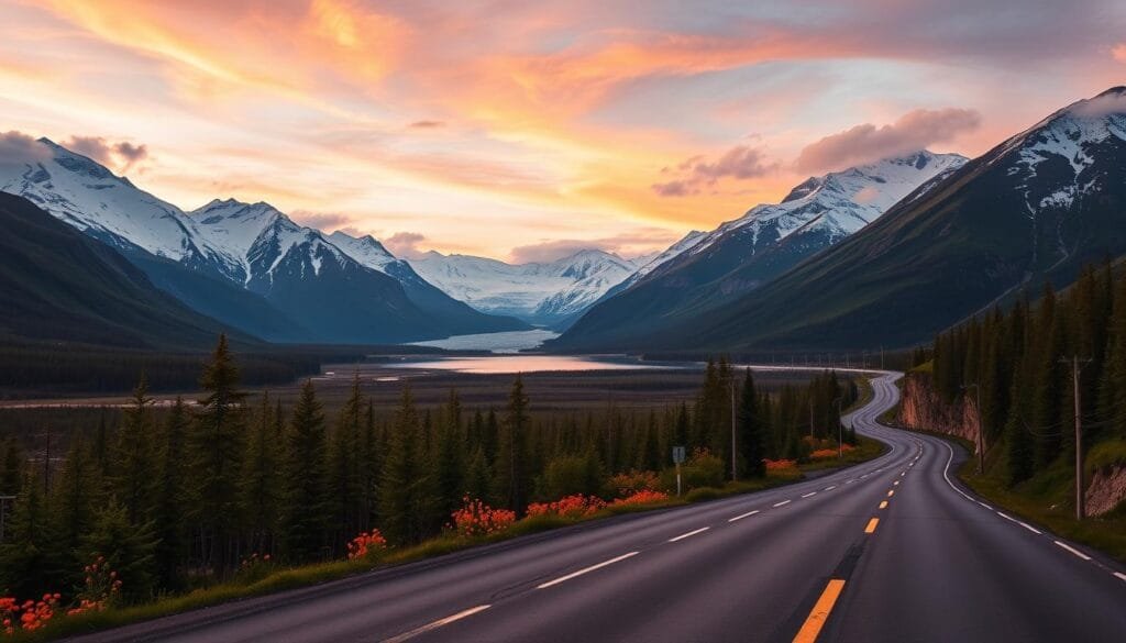 Paisajes de Alaska en road trip