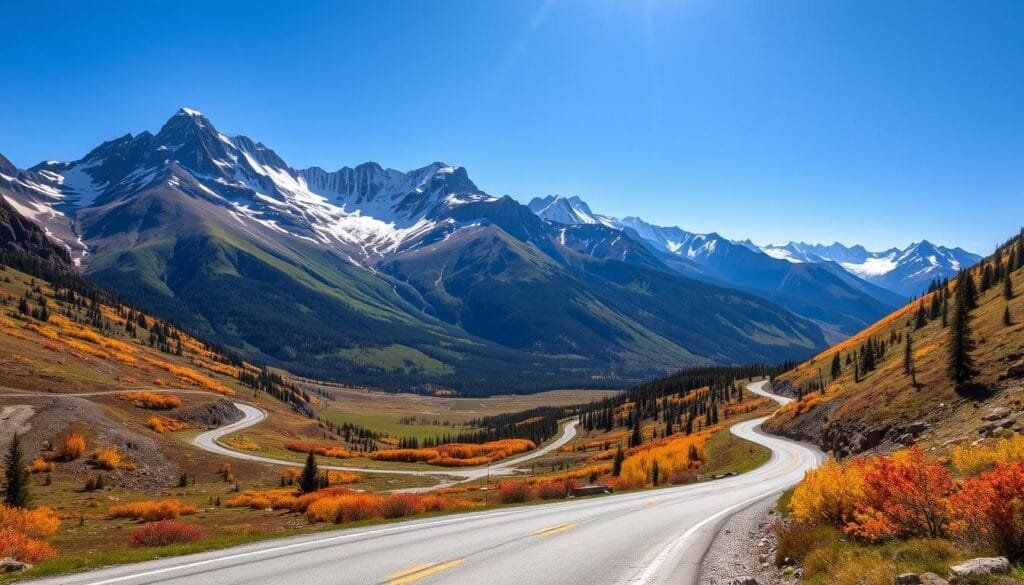 Paisajes de Independence Pass en las Montañas Rocosas