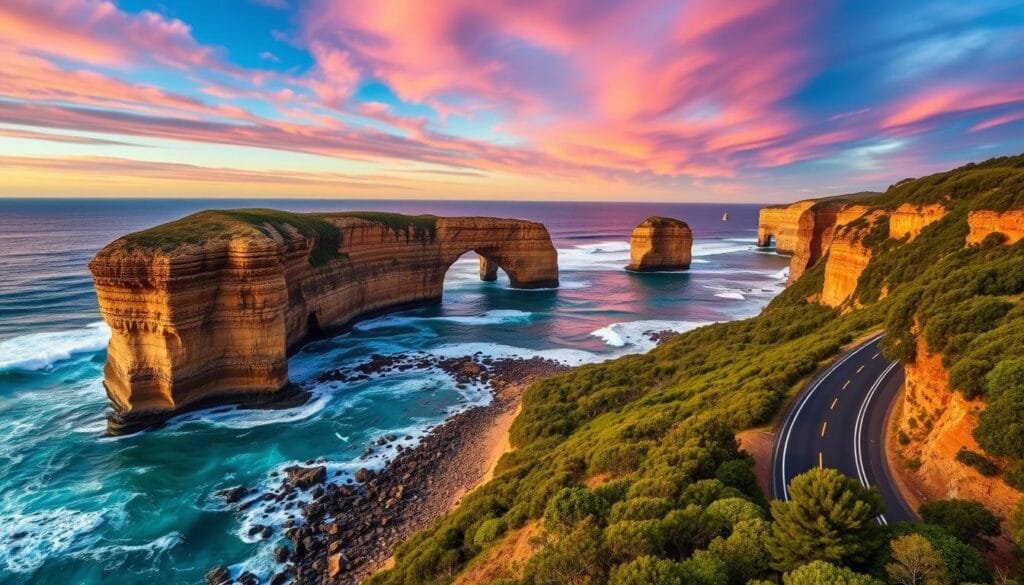 Paisajes de la Great Ocean Road en Australia