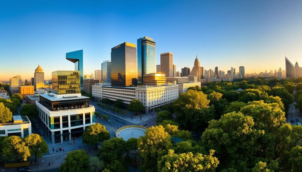 Panorama de Polanco y Santa Fe en Ciudad de México