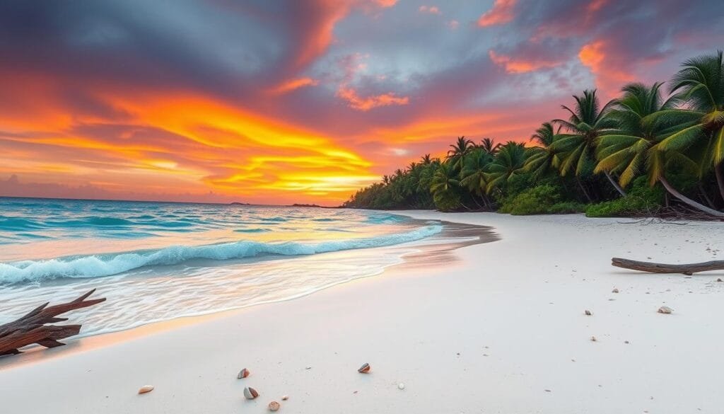 Playa virgen de Mahuahual en el Pacífico