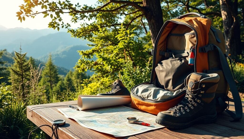 Preparación para viaje de aventura
