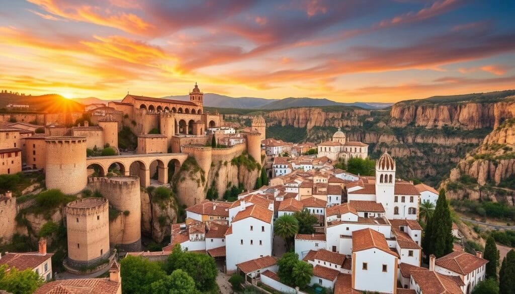 Ronda pueblo medieval España