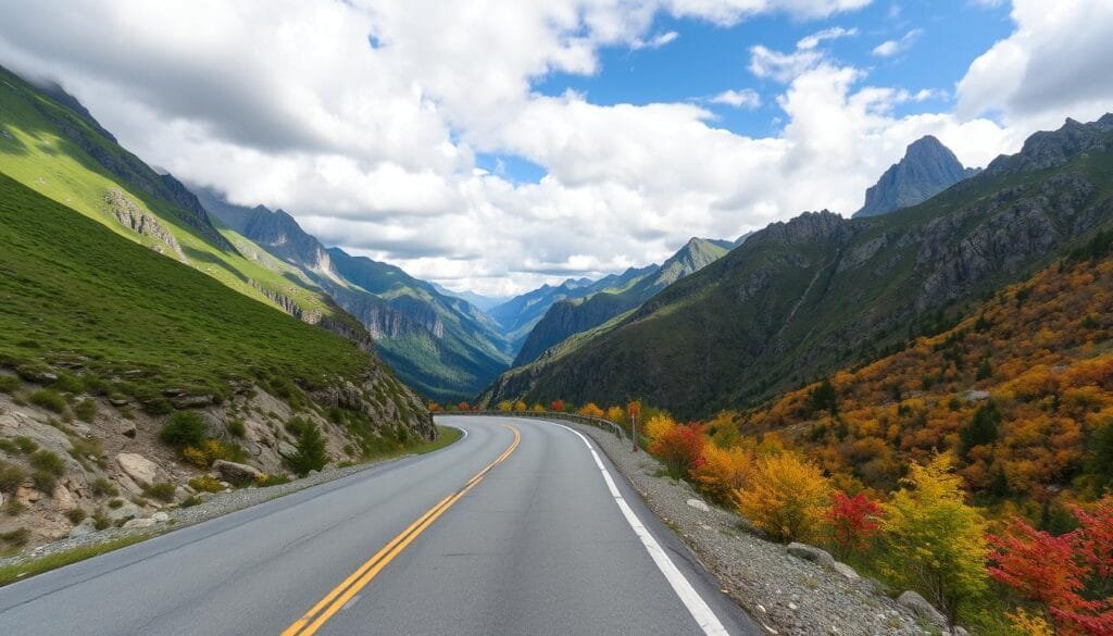 Rutas en moto por paisajes de montaña