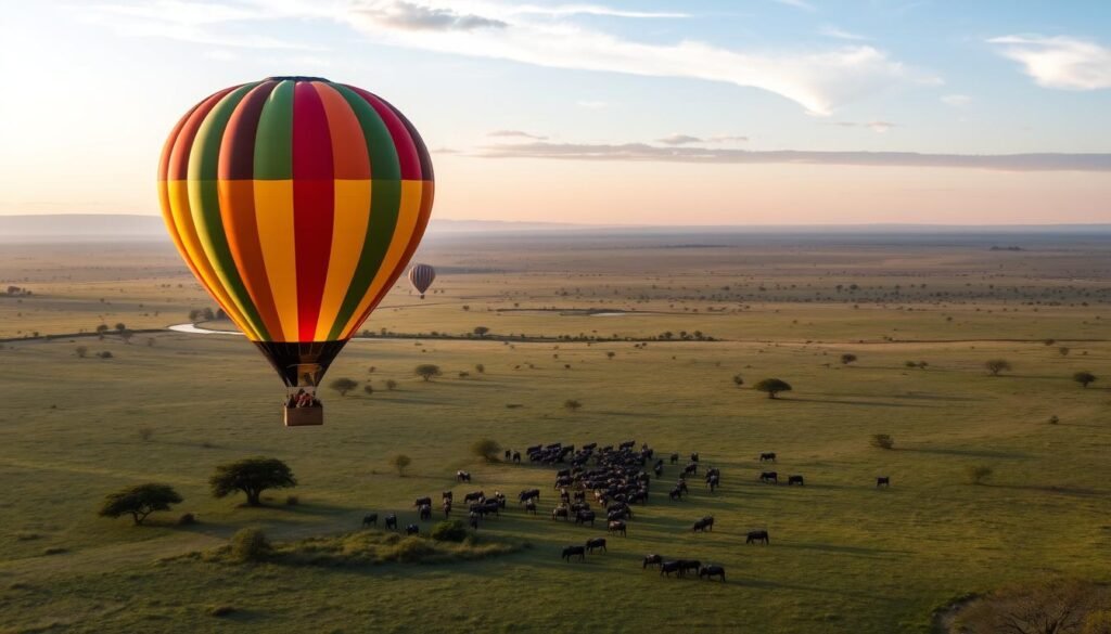 Safari en globo aerostático en Masai Mara