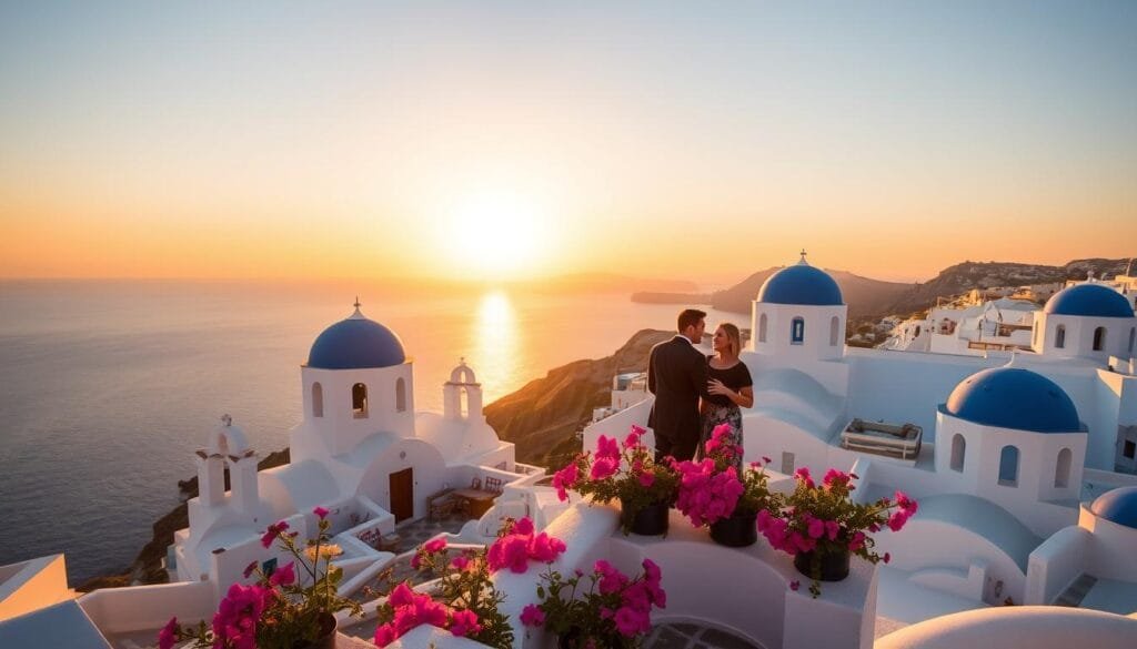 Santorini parejas Europa