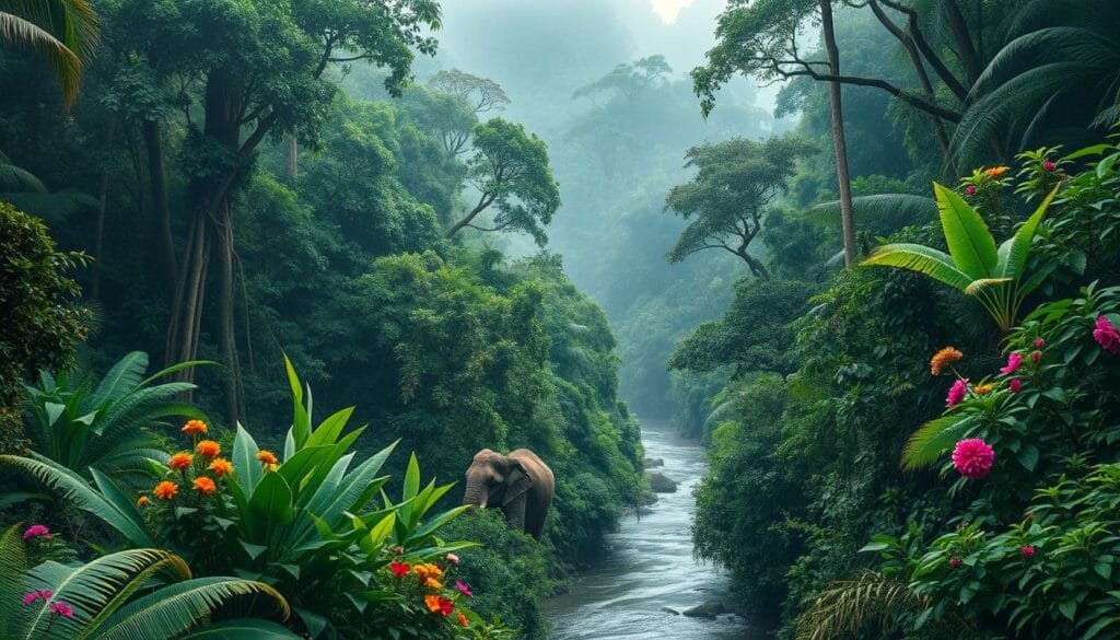 Selva de Gabón y vida salvaje