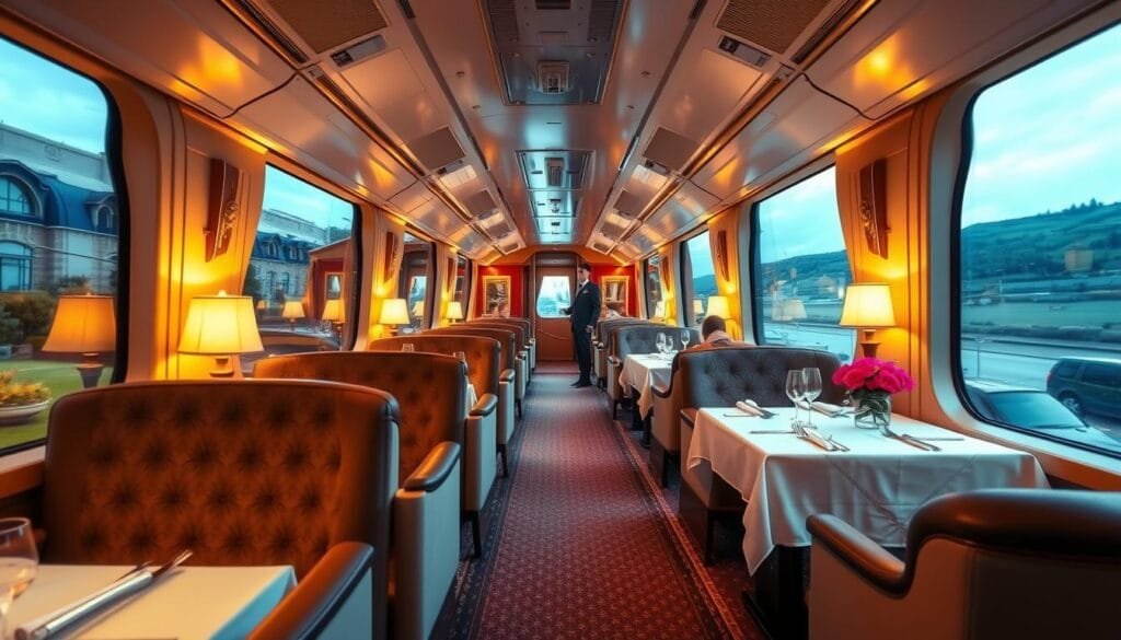 Servicios de lujo en trenes exclusivos