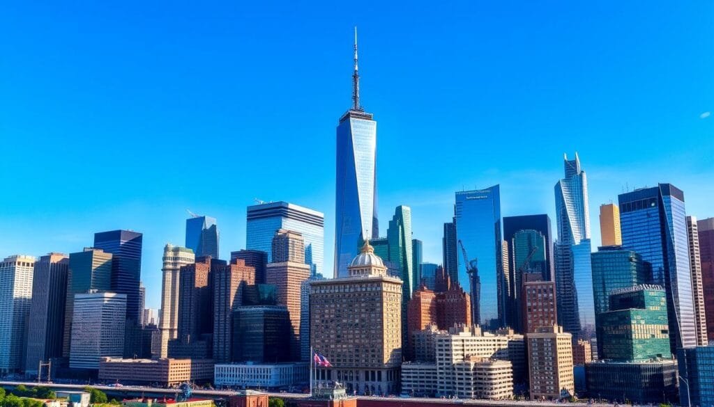 Skyline de Nueva York arquitectura contemporánea