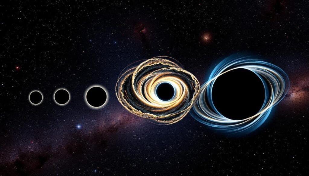 Tipos de agujeros negros en el universo