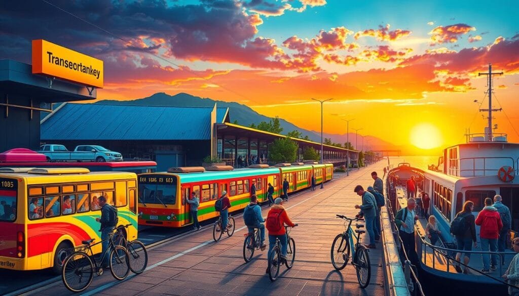 Transporte para mochileros