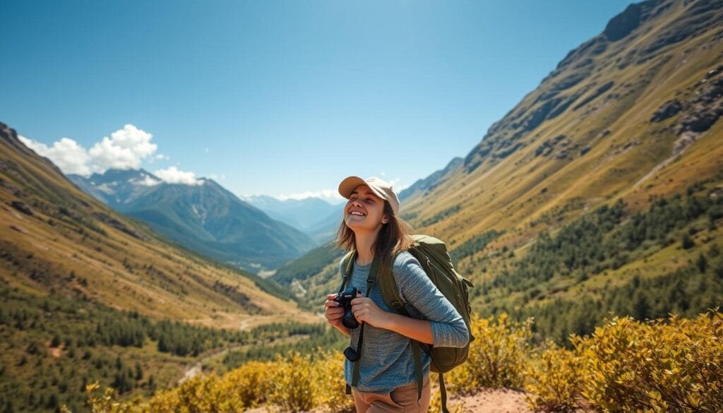 Viajero en solitario descubriendo nuevas experiencias