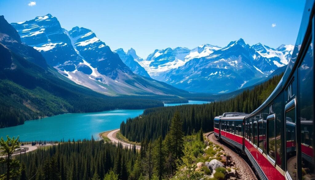 Viajes en tren por los paisajes de las Montañas Rocosas