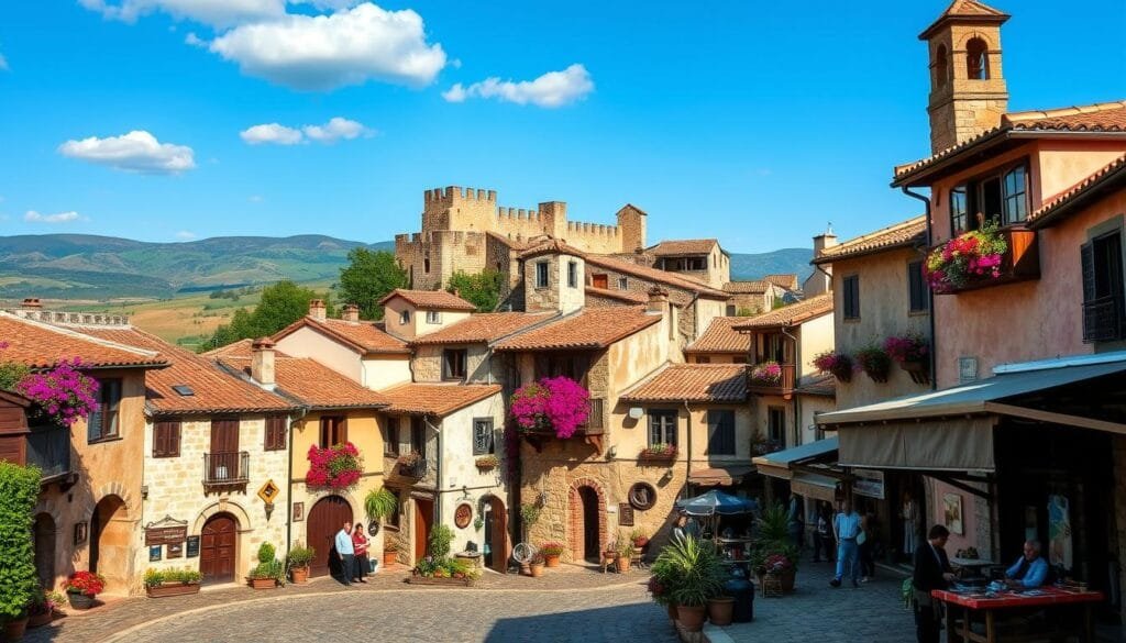 Vida cotidiana en pueblos medievales de España