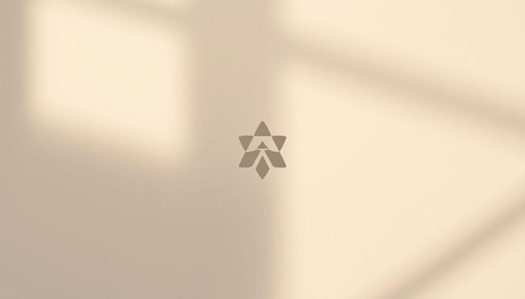 A meticulously designed brand identity, featuring a minimalist logo with hidden symbolism. The foreground showcases a sleek, geometric emblem in muted tones, exuding sophistication and purpose. The middle ground reveals subtle, meaningful shapes and patterns that convey the brand's core values and ethos. In the background, a soft, textured gradient provides a refined, immersive backdrop, highlighting the importance of cohesive branding. Captured in a soft, natural lighting setup, the image emanates a sense of balance, elegance, and the power of strategic visual communication.