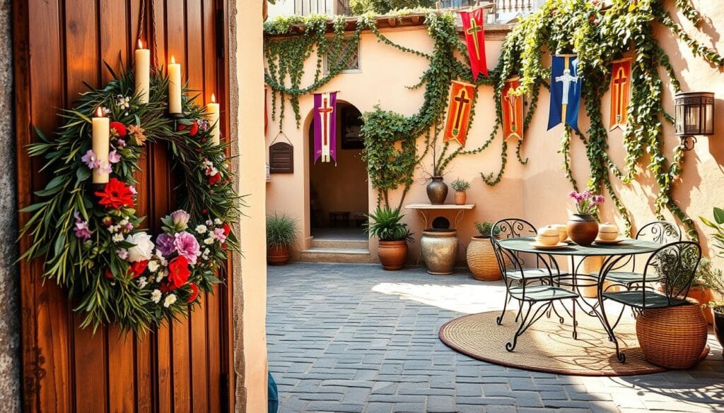 Decoración de espacios exteriores Semana Santa