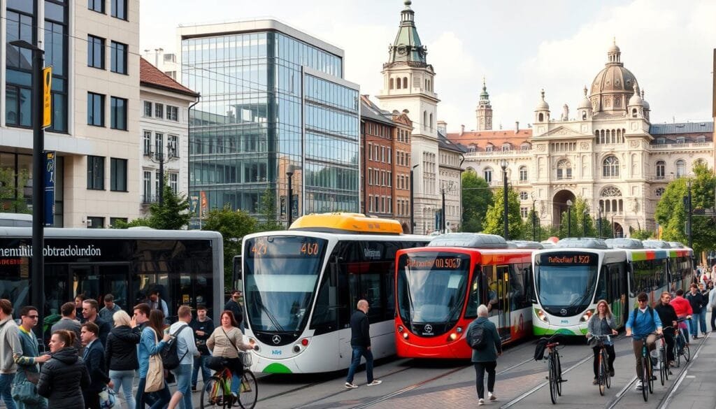 Transporte público en ciudades alemanas