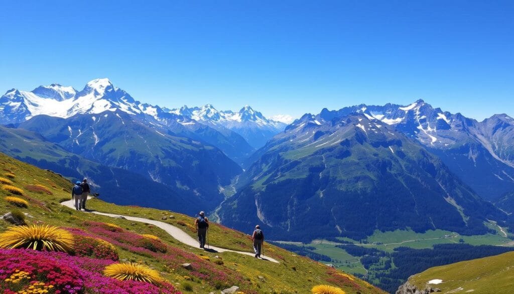 Trekking en los Alpes