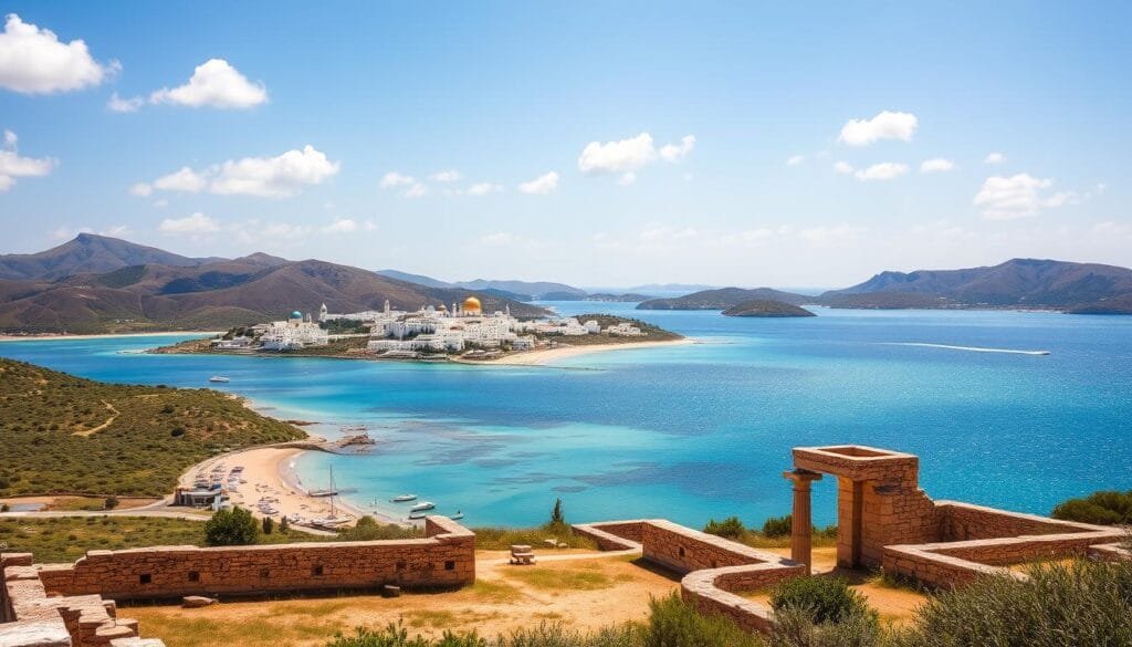 Isla de Naxos en el Mediterráneo