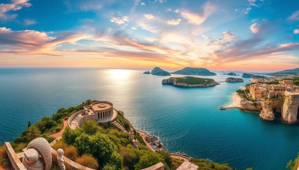 Isla de Rodas en el Mediterráneo