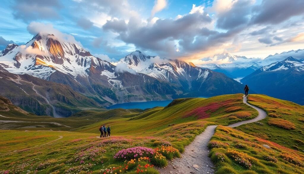 Trekking en la Cordillera Blanca de Perú Trekking en la Cordillera Blanca de Perú